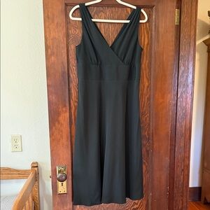 J. Crew Vintage Y2K Silk Cocktail Dress, Black, Midi, Size 12